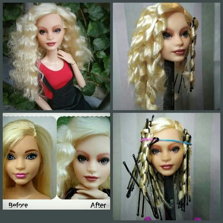 Прически на средние волосы кукле Pin on Barbie diy Barbie doll hairstyles, Barbie hairstyle, Barbie hair