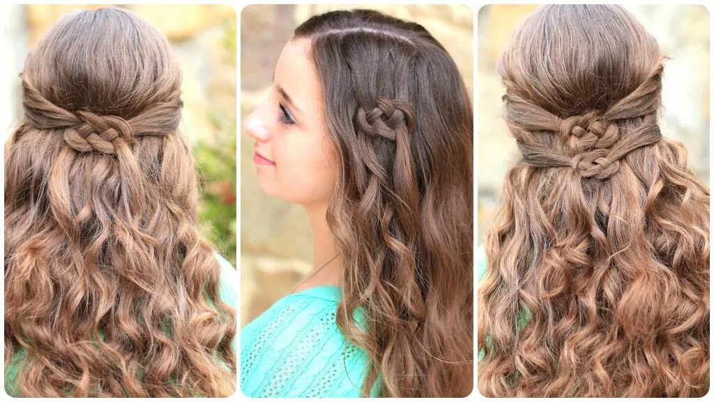 Прически на средние волосы на сентября 3 Ways to Wear a Celtic Knot St Patrick's Day Hairstyles Easy hairstyles for lon