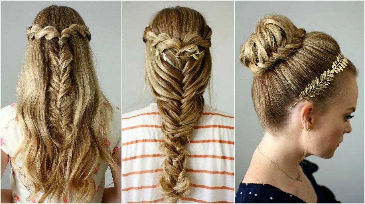 Прически на средние волосы на сентября 80 PEINADOS SENCILLOS PARA FIESTAS - Pelo corto y largo Cool hairstyles, Hair ph