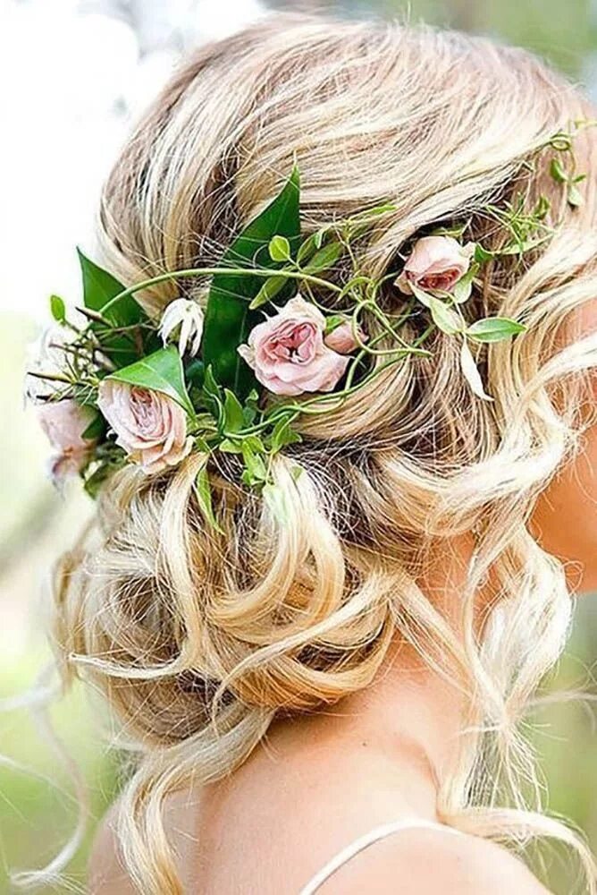 Прически на средние волосы с цветами Swept-Back Wedding Hairstyles: 30+ Best Looks & Expert Tips Wedding hairstyles, 