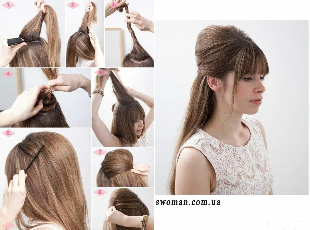 Peinado sencillo para cabello corto Chignon hair, Updo hairstyles tutorials, Hai