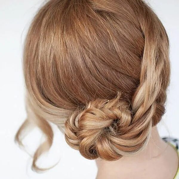 Прически на средние волосы сзади фото 60 Easy Updos for Medium Length Hair (April 2019) Easy updos for medium hair, Lo