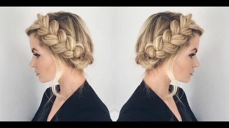 Прически на средние волосы женские косы TUTORIAL Halo Braid Tutorial Halo braid tutorials, Braided hairstyles easy, Cool