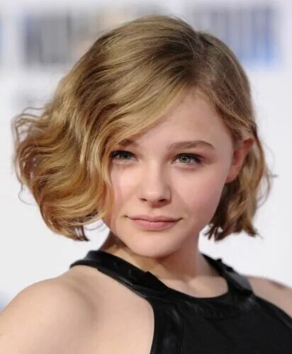 Прически на среднюю длину волос подростку GLOSSY PHOTO PICTURE 8x10 Chloe Grace Moretz With Short Hair eBay