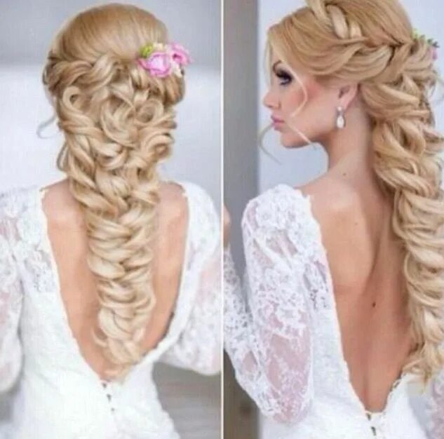 Прически на свадьбу длинные волосы косы Wedding hair Wedding hair and makeup, Wedding hairstyles, Hair inspiration