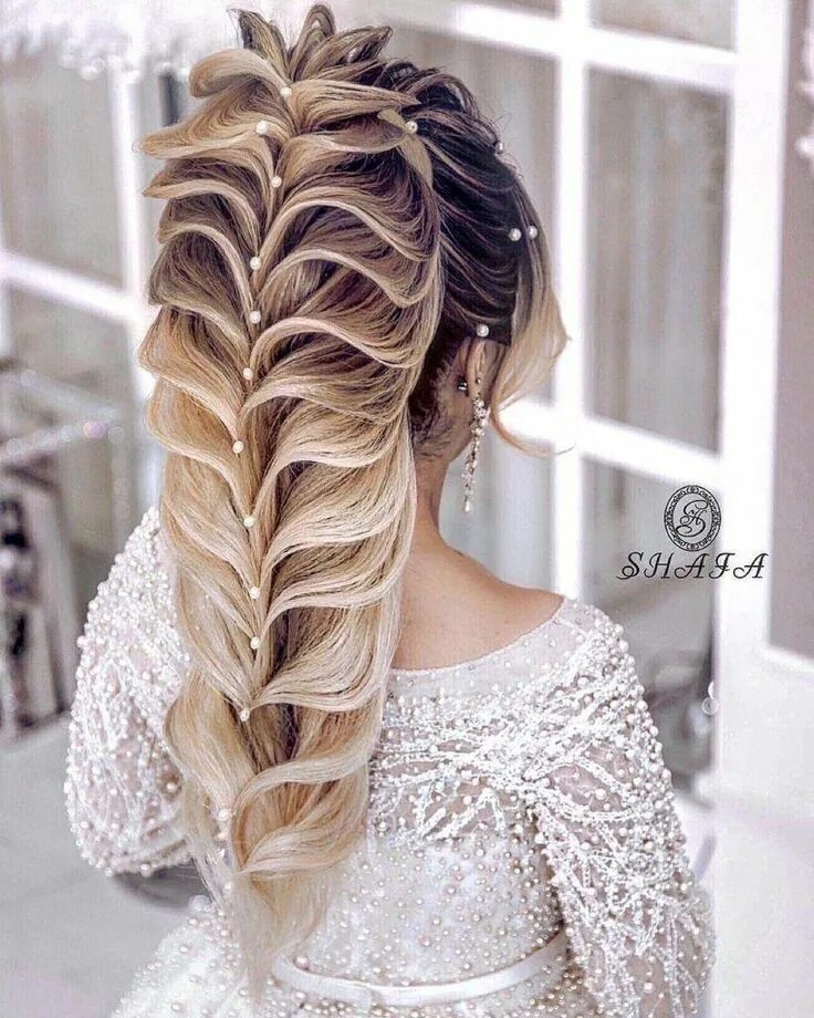 Прически на свадьбу длинные волосы косы Trending Hairstyles 2019 - Long Hairstyles Art #longhairstyles Hair styles, Long