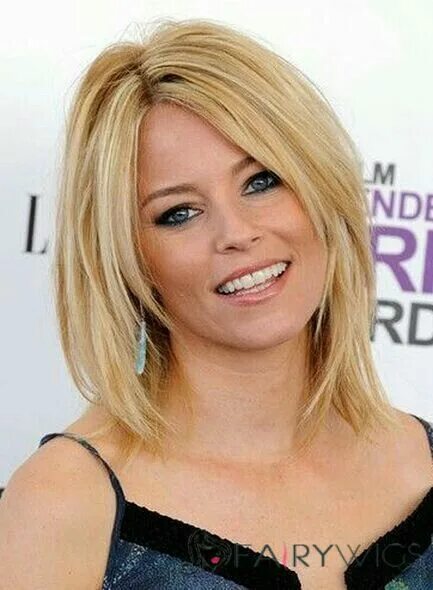 Прически на тонкие средней длины Elizabeth Banks Long bob hairstyles, Wavy bob hairstyles, Bob hairstyles