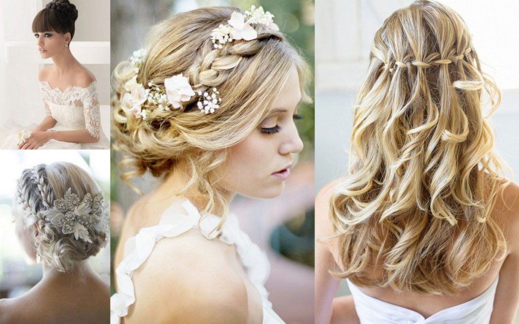 Прически на венчание на средние волосы Video: Wedding Hair from the '60's to Today Hair styles, Hair styles 2014, Bride