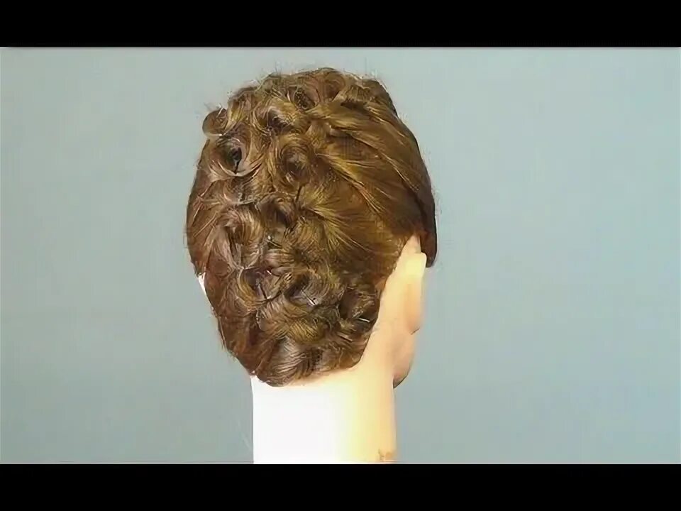 Прически на волосах средней длины видео Прическа на волосы средней длины. Wedding hairstyles for medium hair - YouTube К