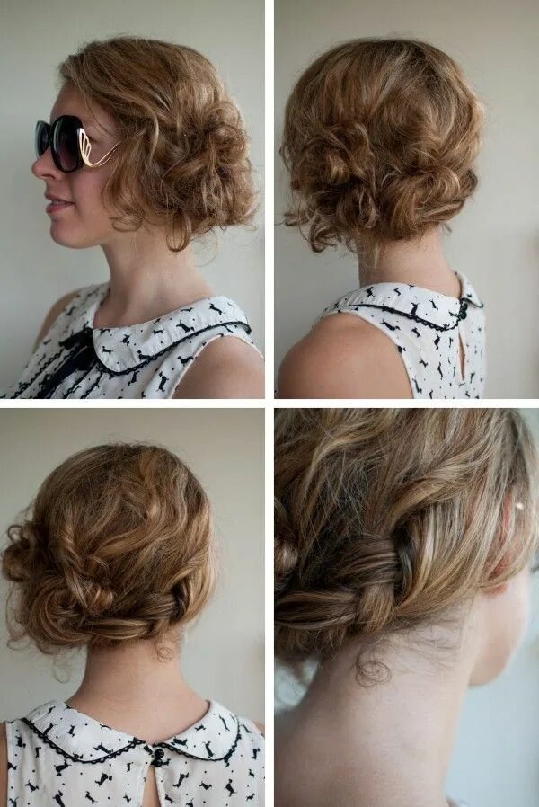 Прически на волосы до плеч 2024 Easy updo for second day hair - Hair Romance Curly hair styles naturally, Long h