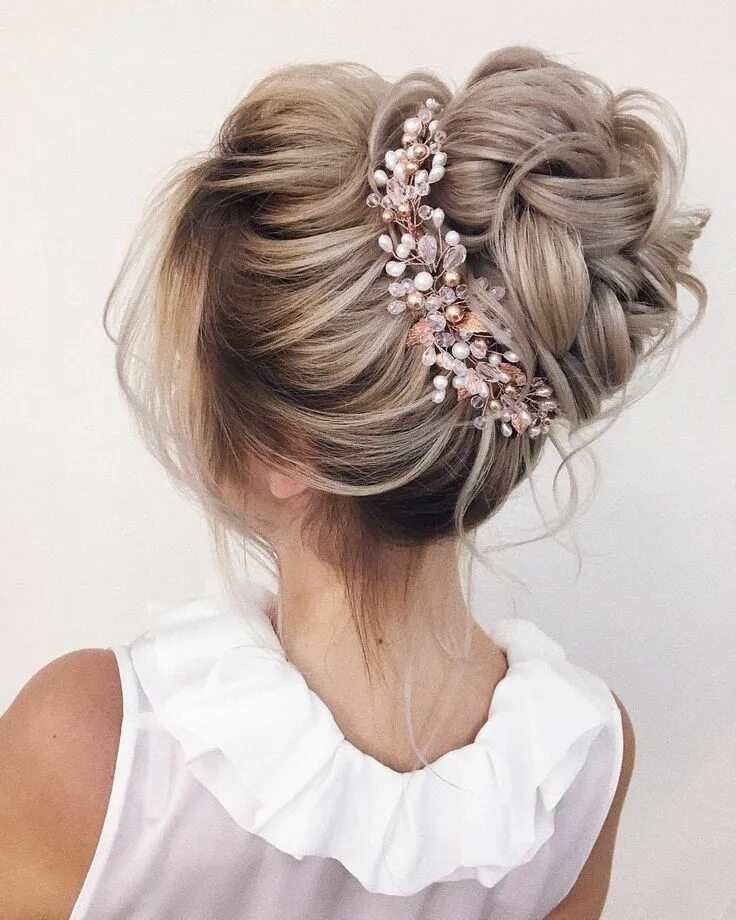 Прически на выпускной Прически На Свадьбу Хвост На Каждый День Для Bride hair accessories, Bride hair 