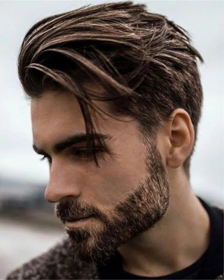 Прически на жесткие волосы мужчинам средние черные #2017 #bruin #halflang #najaar #zomer Men hair highlights, Haircuts for men, Men