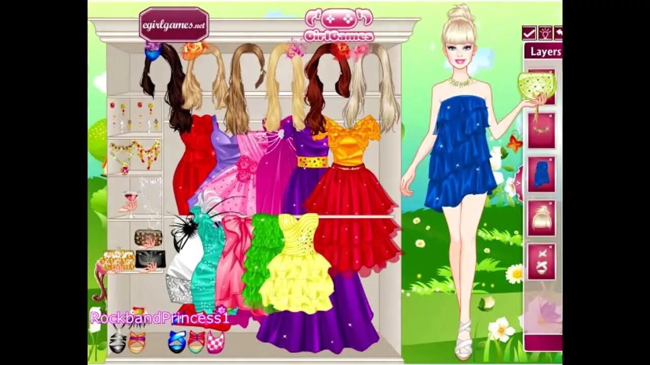 Прически одевалки для девочек играть Barbie Online Games Barbie Wedding Engagement Dress Up Game - YouTube