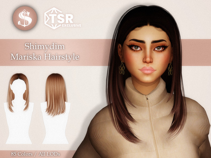 Прически одежда The Sims Resource - Hairstyles