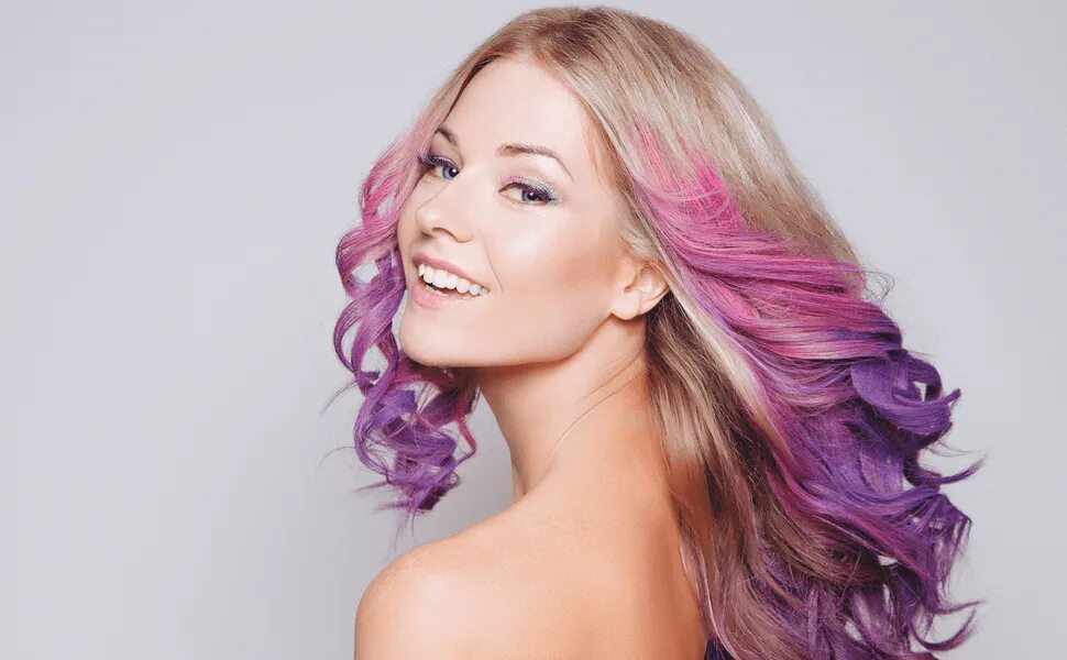 Прически окрашивание фото Amazon.com : Blingirls Chalk-it Hair Coloring Chalk, Temporary Hair Coloring in 