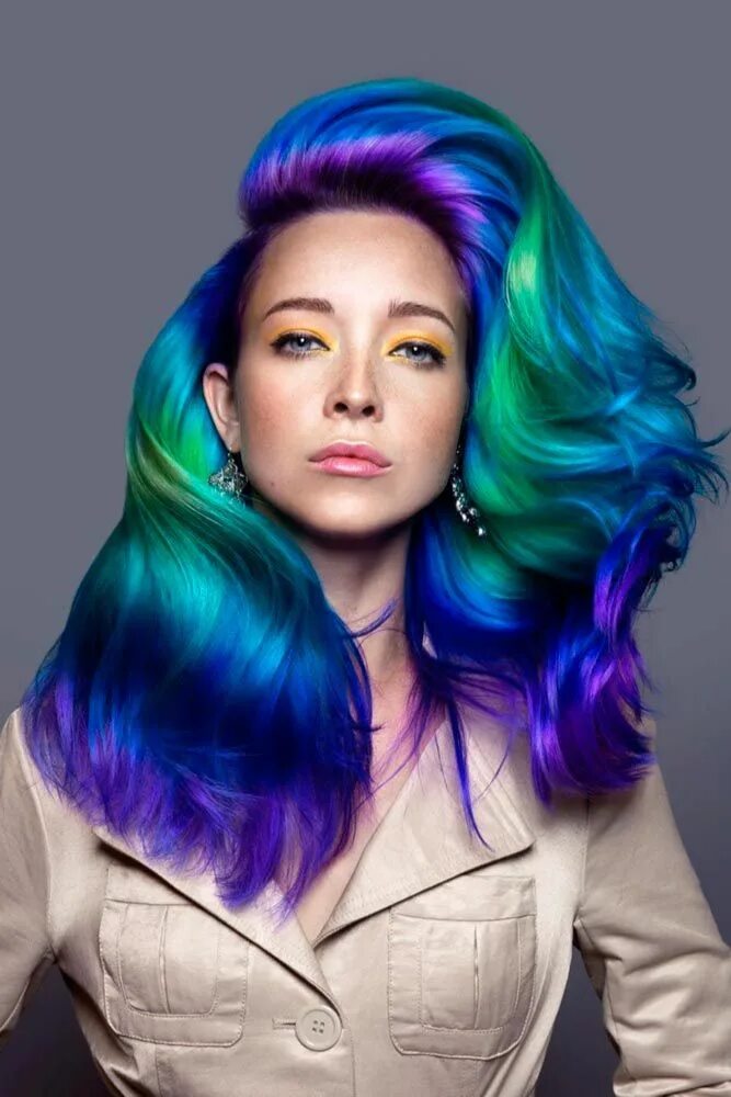 Прически окрашивание волос 35 Blue Ombre Hair Styles For Daring Women Blue ombre hair, Pretty hair color, C