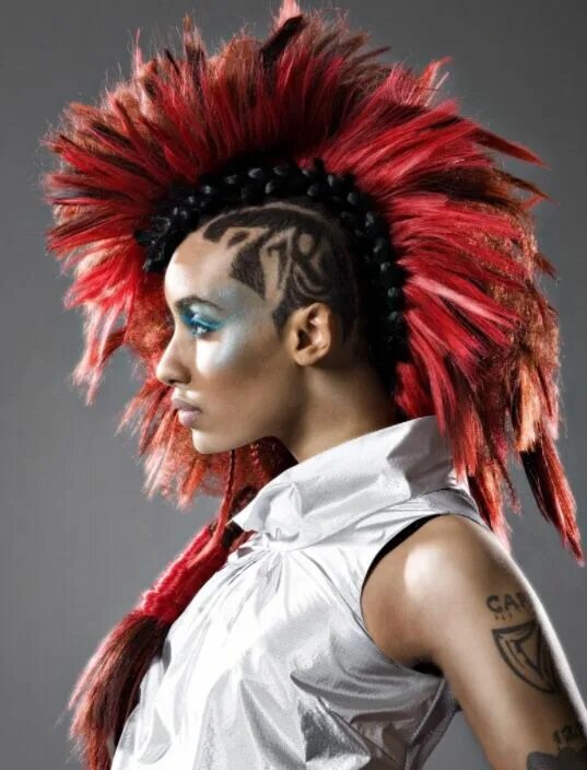 Прически панков женские It's about the hair high fashion Avantgarde editorial Azmarie livingston, Fantas