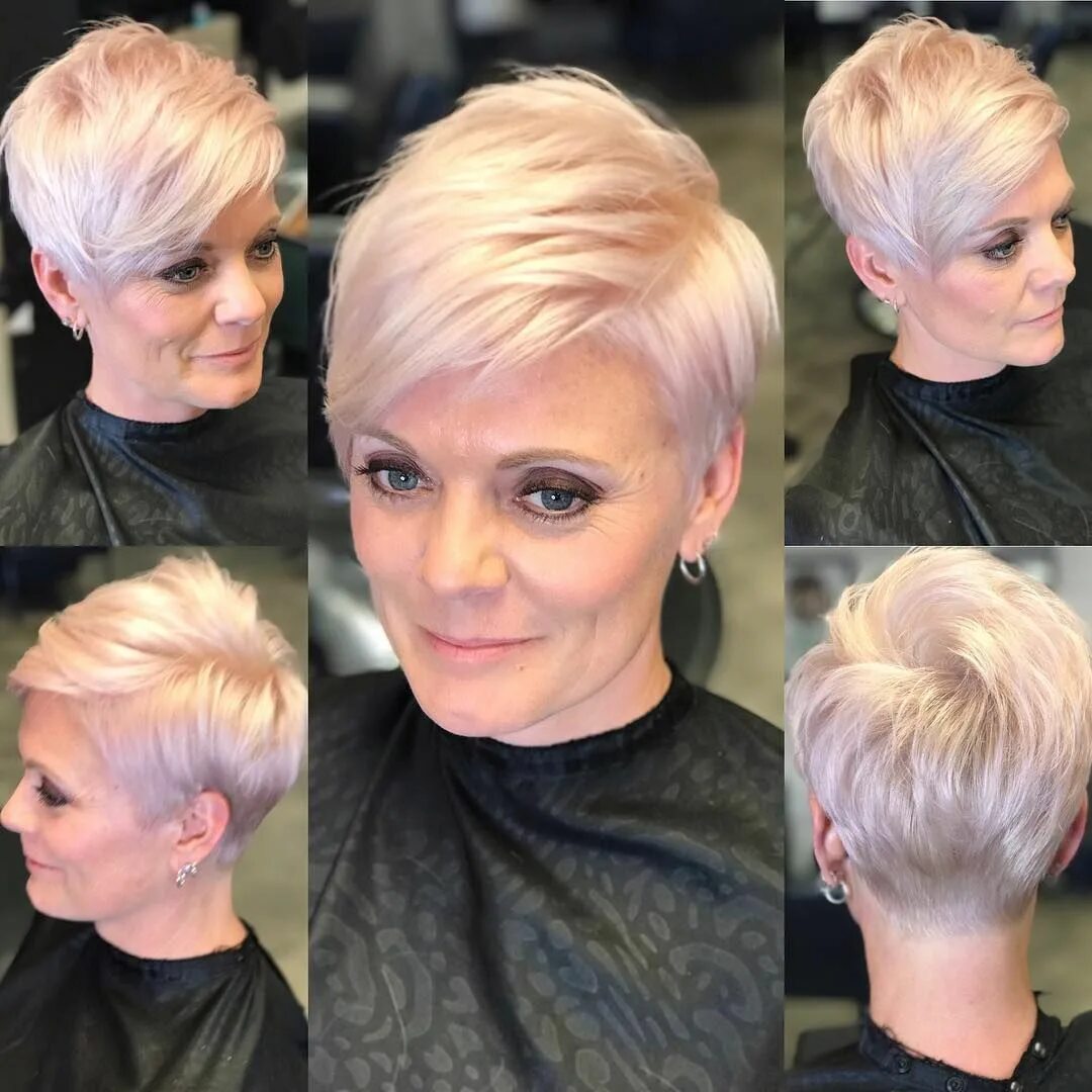 Прически пикси фото женские после 40 лет Arizona Hairstylist (@emilyandersonstyling) on Instagram: "Pearly pixie. #nothin