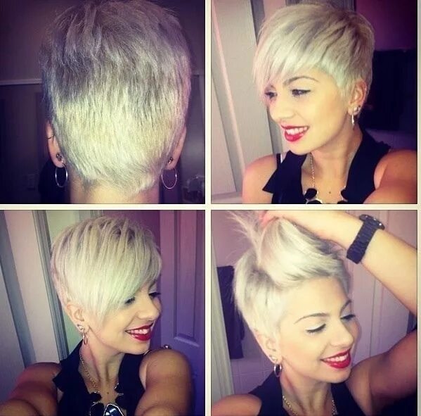 Прически пикси с длинной челкой 35 Vogue Hairstyles for Short Hair - PoP Haircuts Sassy hair, Short hair styles,