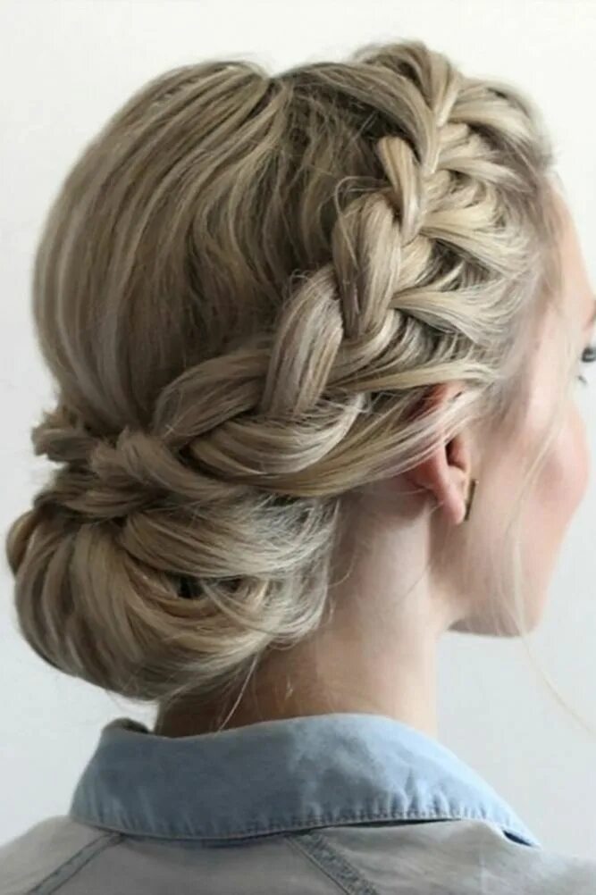 Прически плетение на длинные волосы для женщин Overwhelming Boho Wedding Hairstyles ❤ See more: #weddings Braided prom hair, Lo