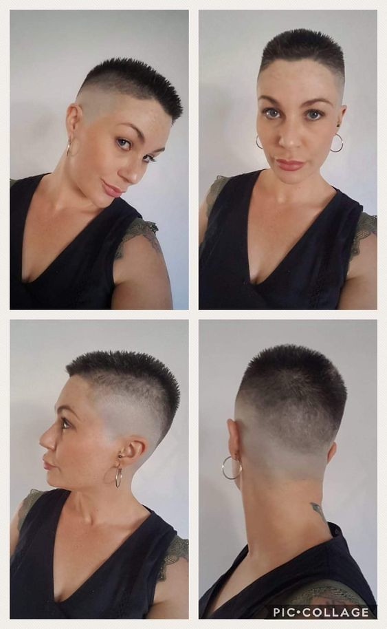 Прически под машинку женские 161176e5da00370bbe5803ca1350b180 Shaved hair cuts, Super short hair, Fade haircu