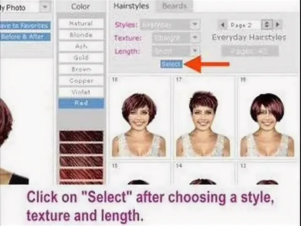 Прически подобрать по фото программа Virtual Hairstyling & Haircutting - YouTube