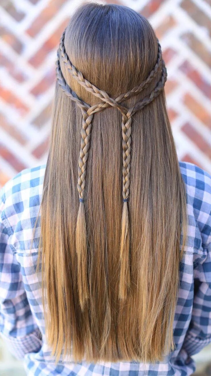 Прически подростковые для девочек длинные волосы Easy Kids Hairstyles She'll Love Hair styles, Long hair styles, Kids hairstyles