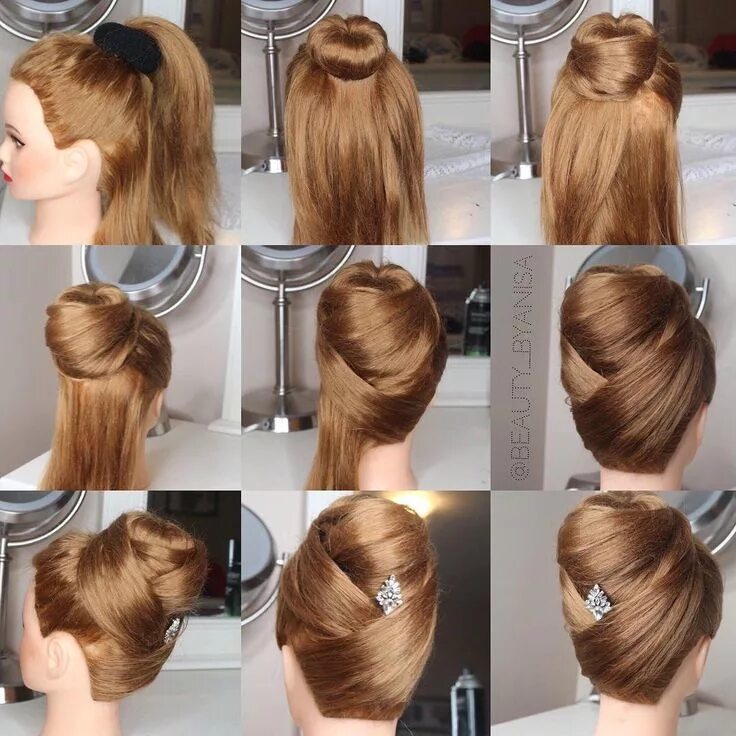 Прически поэтапное фото Pin on Sexy Updo Hairstyles