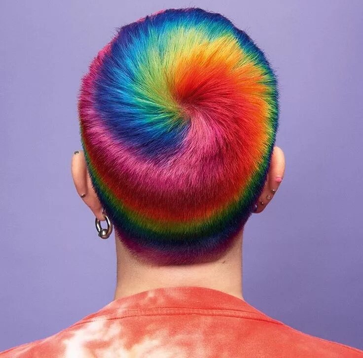 Прически покрашенные волосы Épinglé par Claudio Barbetti Domina Hair sur C50 Rainbow Flag Hair Tattoo Paint 