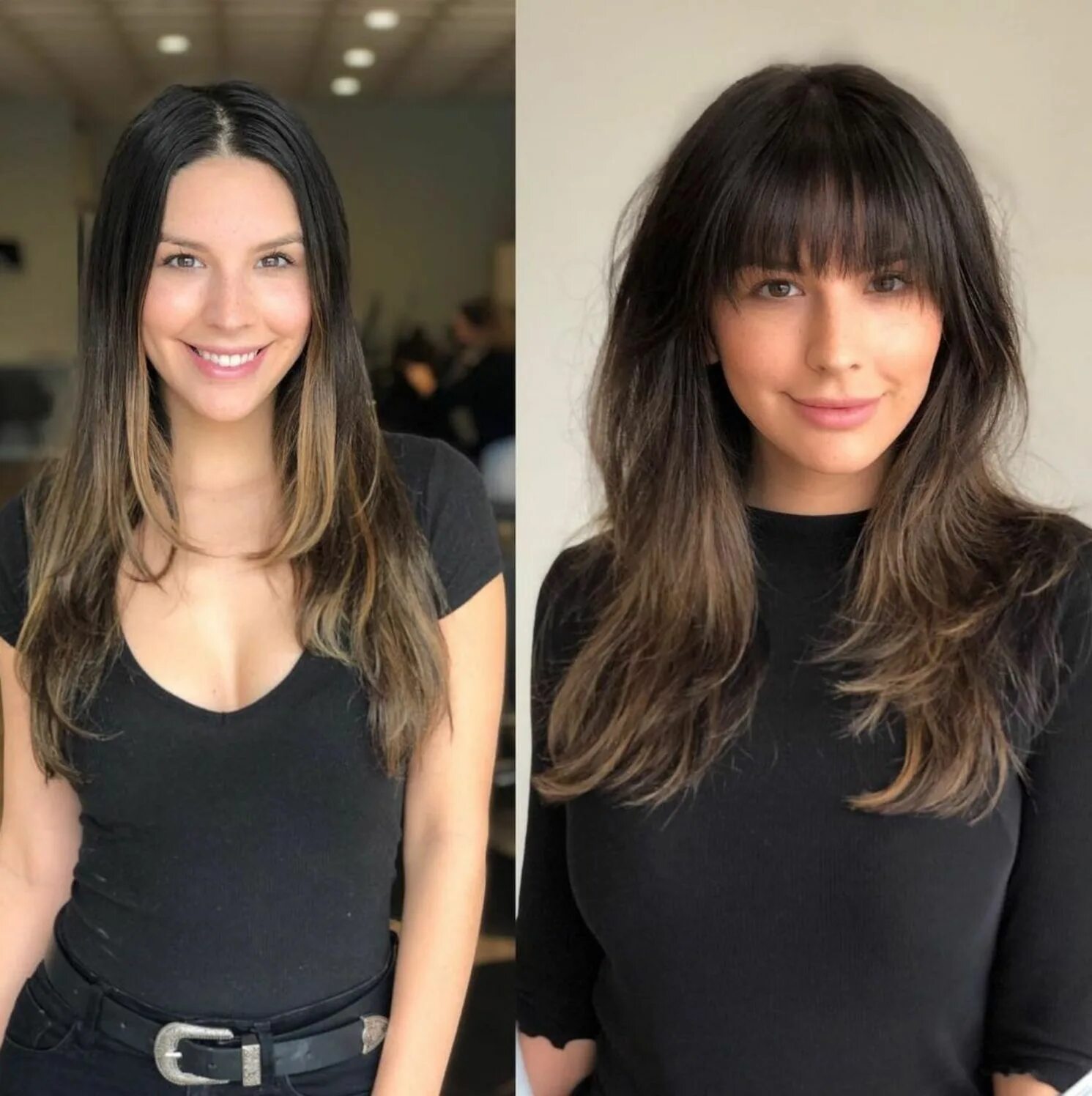 Прически после длинных волос 50 Cute Long Layered Haircuts with Bangs for 2024 Long layered haircuts, Layered