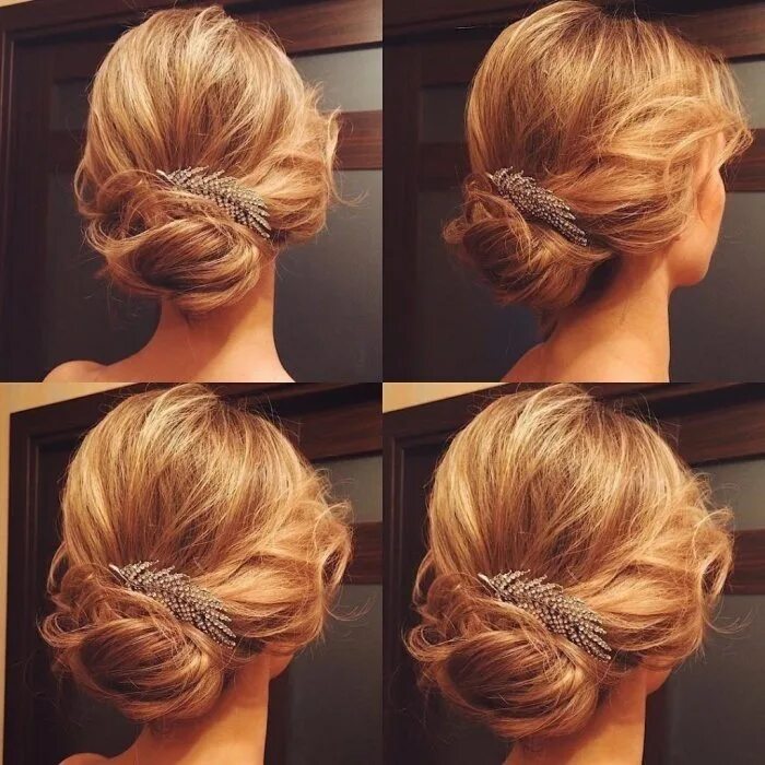 Peinado sencillo para cabello corto Chignon hair, Updo hairstyles tutorials, Hai