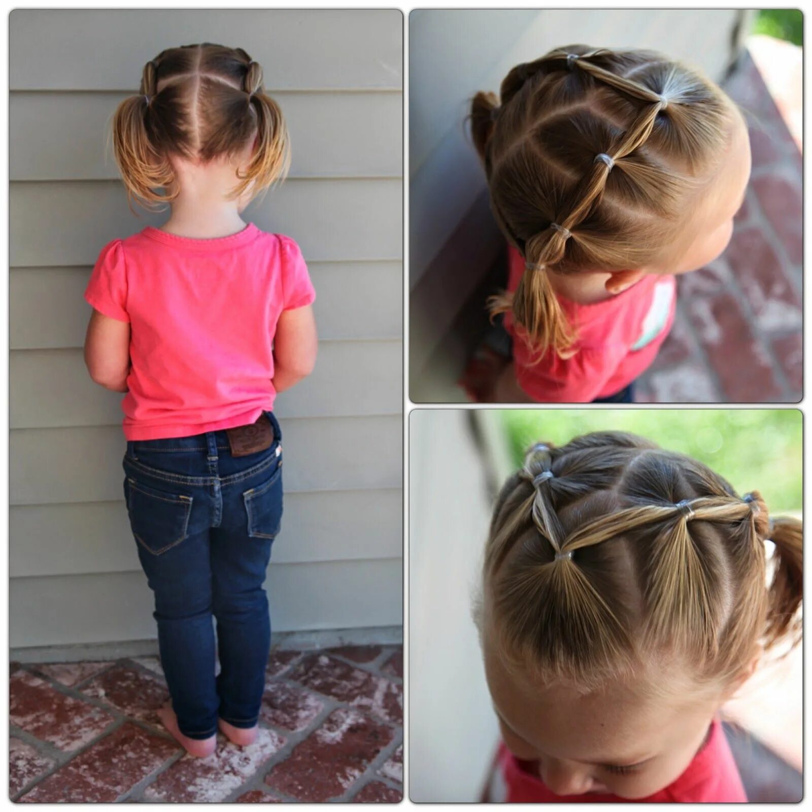 Простые и красивые прически для девочек на 1 сентября 2023 Kids hairstyles, Baby