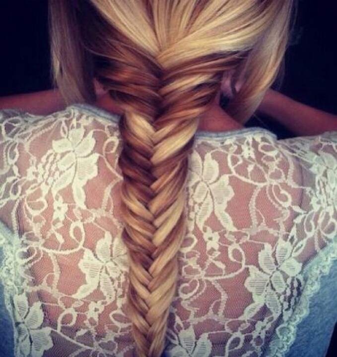 Прически рыбий Trenza de espiga Hair styles, Long hair styles, Fish tail braid