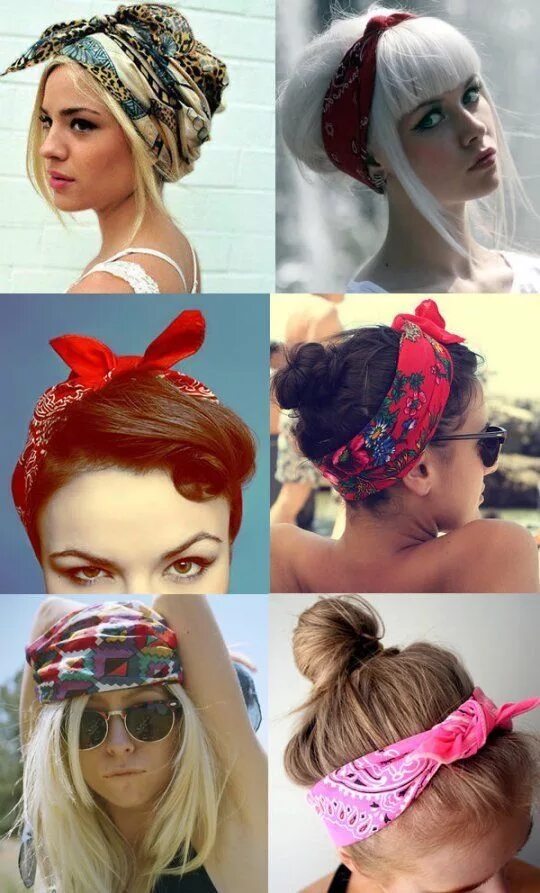 Прически с банданой на длинные волосы Scarf hairstyles, Bandana hairstyles, Hair wraps