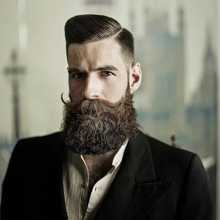 Прически с бородой The Gentleman Haircut - 21 Fresh Styles For 2024 Hair and beard styles, New bear