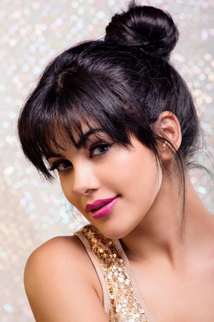 30 Best Formal Hairstyles with Bangs Peinados, Boda y Compromiso