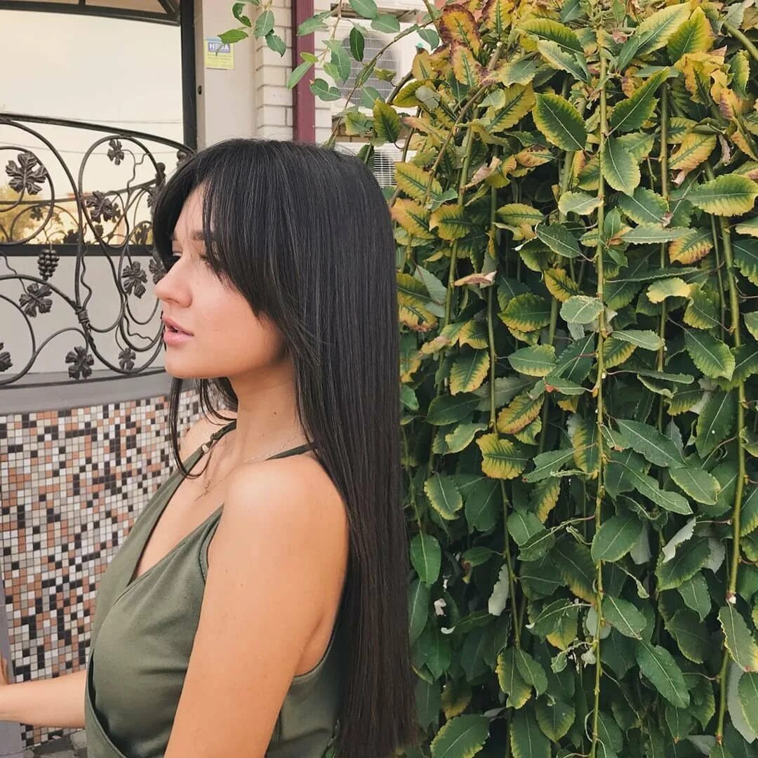 See this Instagram photo by @marianna_hewitt * 4,693 likes Long hair with bangs,