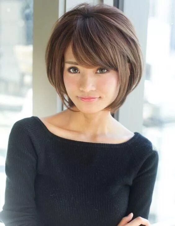 Прически с челкой женские на короткие Pin on Н.стрижка... Short hair with bangs, Thick hair styles, Hairstyles haircut