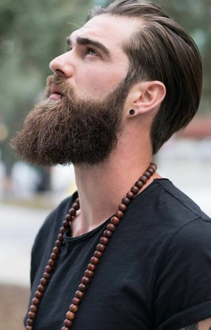 Прически с длинной бородой Neckline Beard or Jawline Beard? Pelo corto y barba, Cortes de pelo hombre, Esti