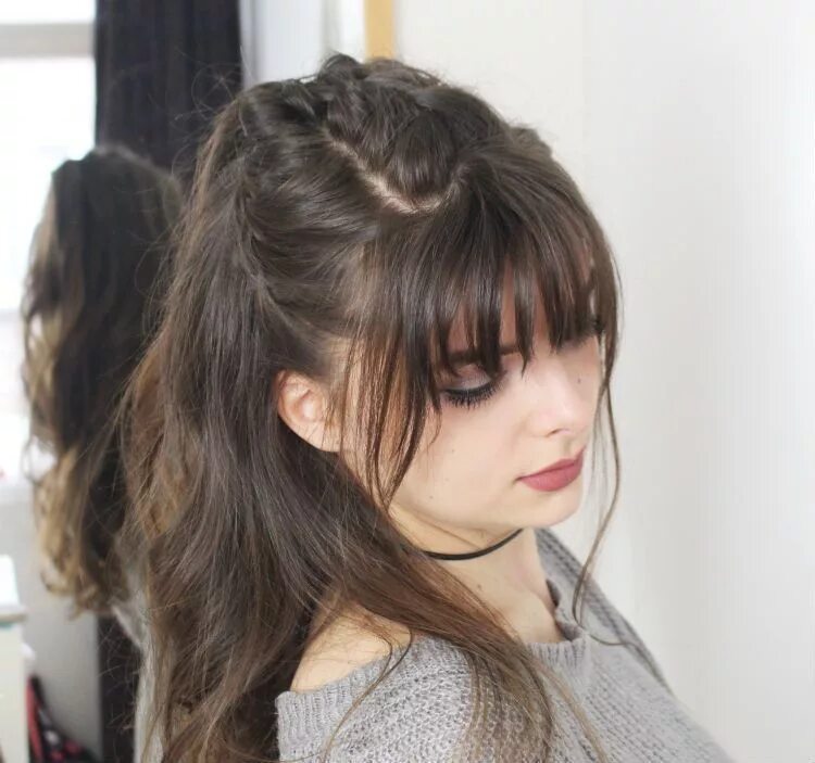 chelka_snt Hairstyles with bangs, Bangs with medium hair, Long hair with bangs