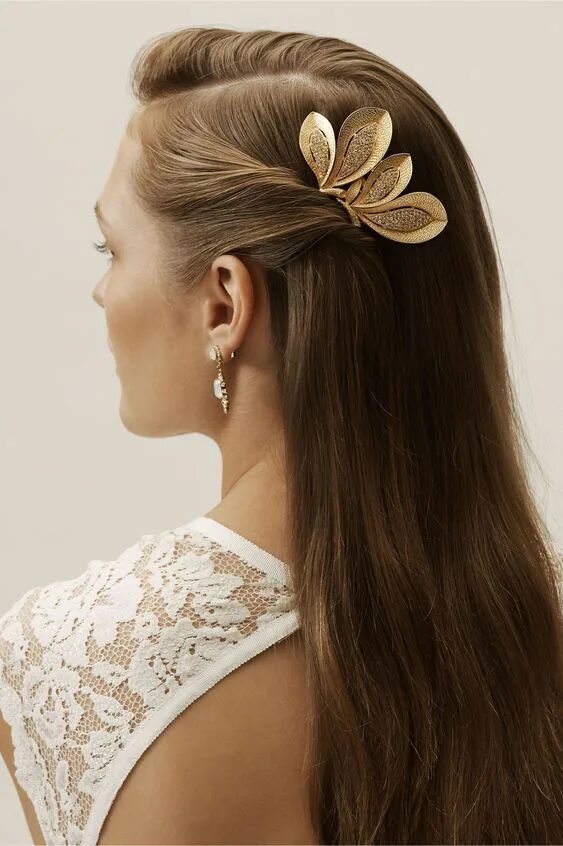 Прически с длинной заколкой fianceebodas on X Wedding hairstyles, Hair jewelry, Long hair styles