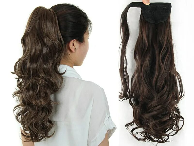 Clip - On Ponytail Curly Black Peinado Cola De Caballo Con Chinos Png,Ponytail P