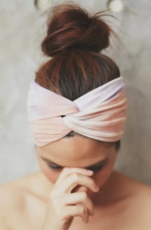 Прически с длинными волосами с повязкой Pin on color Pretty hairstyles, Turban headband hairstyles, Chic hairstyles