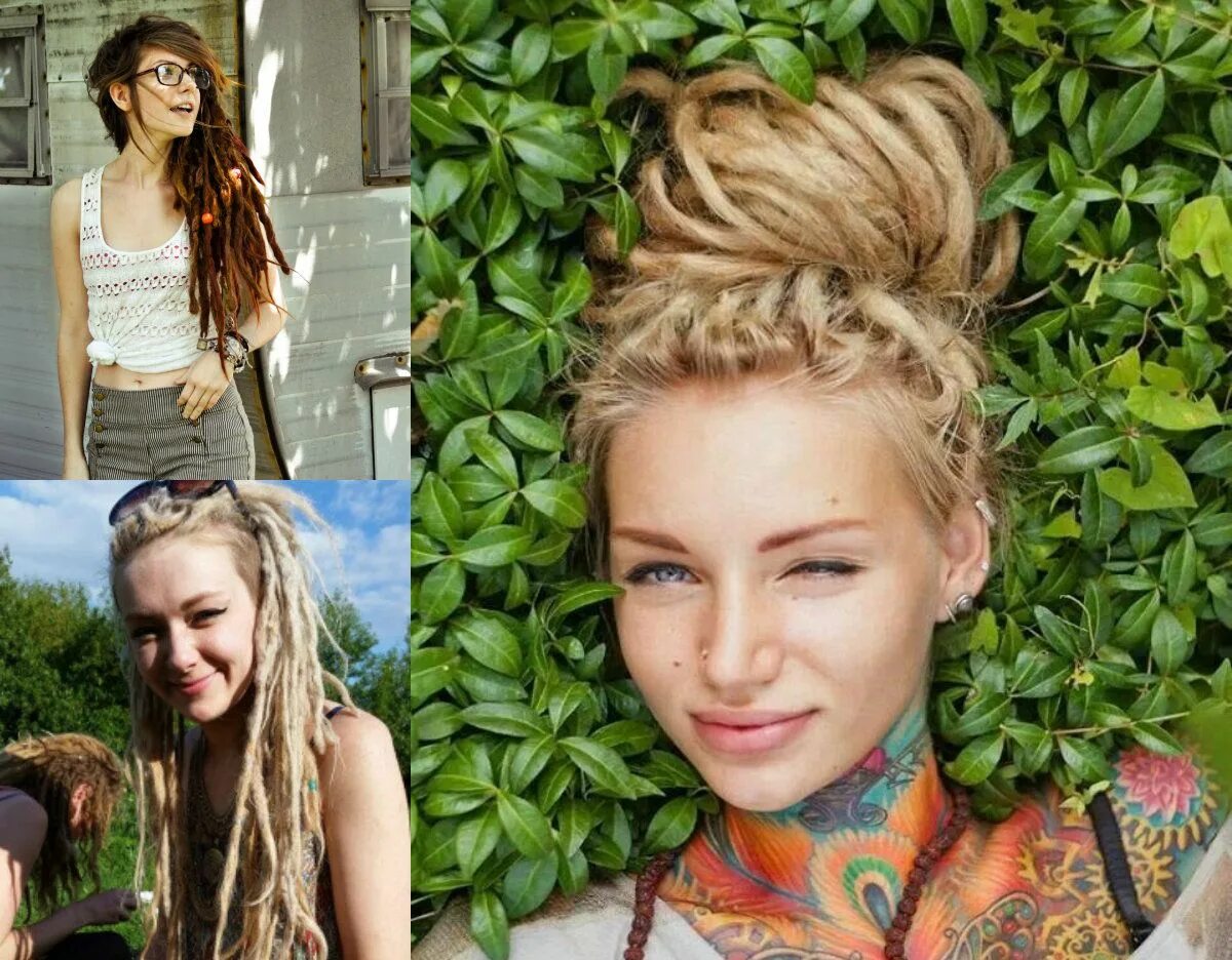 Прически с дредокудрями фото Best Dread Hairstyles For White Women in 2019 Female dreads hairstyles, Dread ha