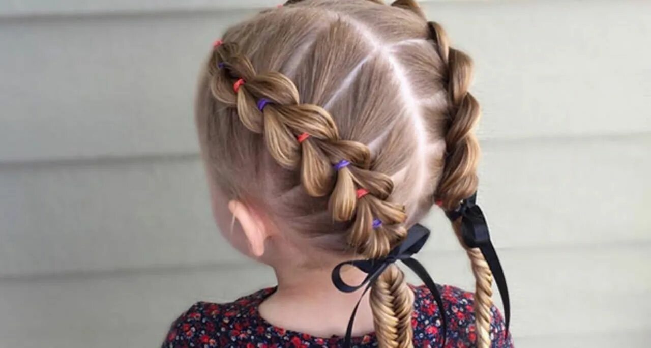 Прически с двумя косичками для девочек Peinados de niñas con trenzas! Atrévete a realizarlos Peinados para niñas, Trenz