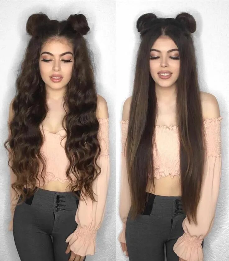 Прически с двумя на длинные волосы 2019 Brown chestnut Long hair styles, Hair styles, Pinterest hair