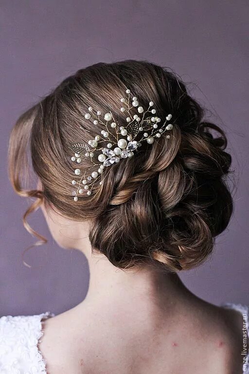 Прически с гребнем на средние волосы Wedding Hair Comb Bridal Hair Comb Decorative Comb Crystal Hair Comb Bridal Hair