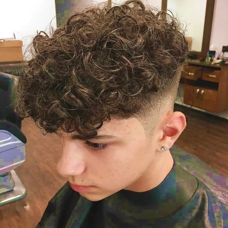 Прически с хим завивкой мужские Curly Mop-Top (sides shaved) Curly hair styles, Long hair styles men, Haircuts f