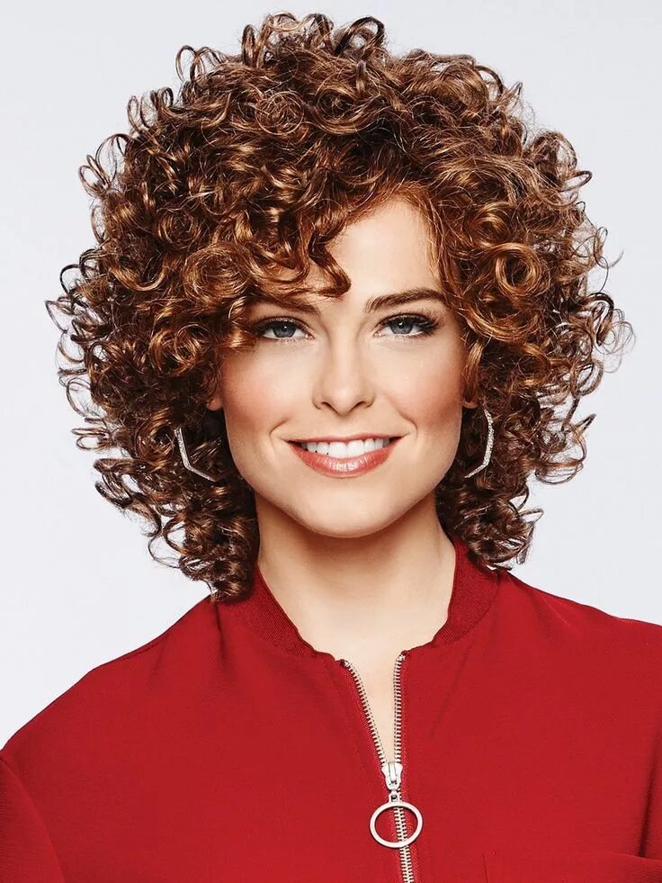 Прически с химией на средние волосы фото Curl Appeal Wig by Gabor Lace Front Curly bob hairstyles, Short curly hair, Hair