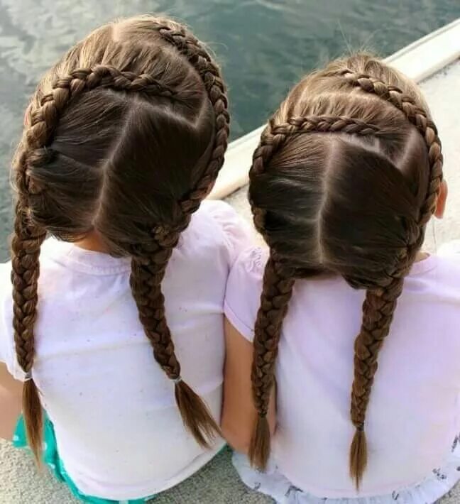 Прически с косичками для девочек в школу Pin en Braids / Trenzas